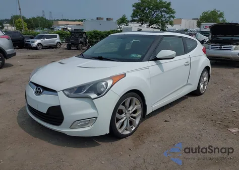 2012 Hyundai Veloster Base W/Red/Black from USA, damaged, VIN KMHTC6AD3CU051395